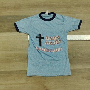 Vintage Christian dead stock ringer tee